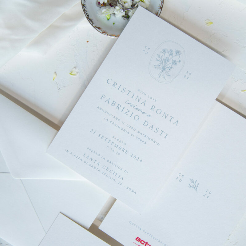 Partecipazione Fiori Classici