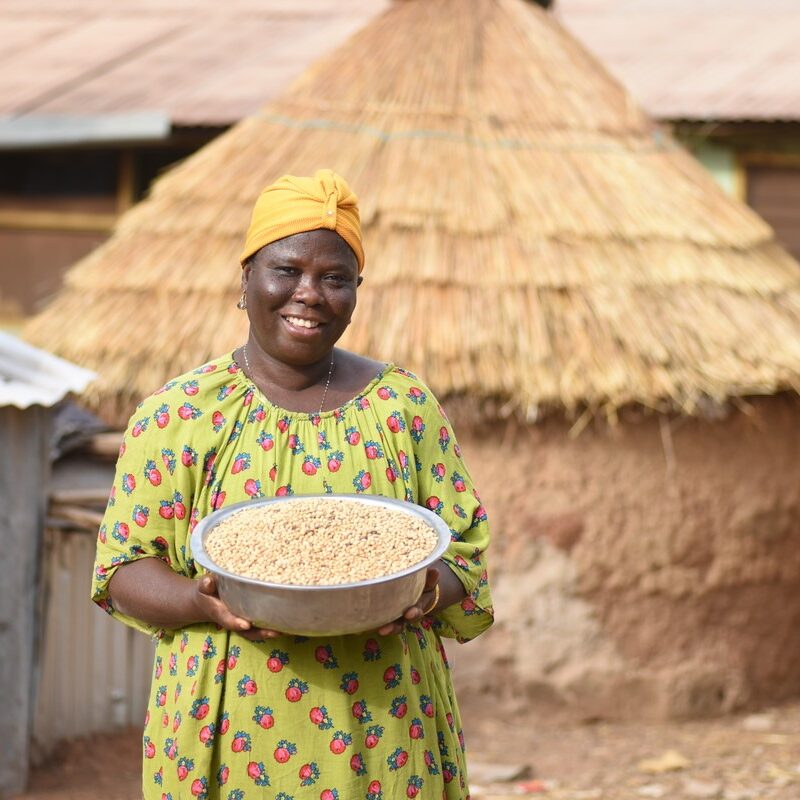 Confezione di riso e farina di mais per una famiglia