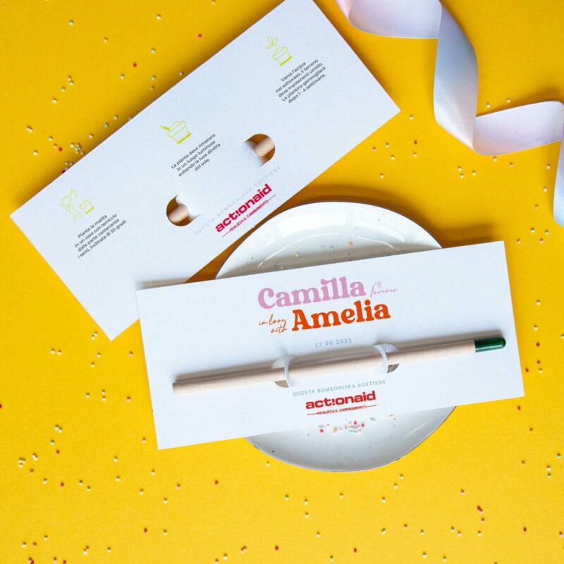 Matita Semi Arcobaleno Matrimonio