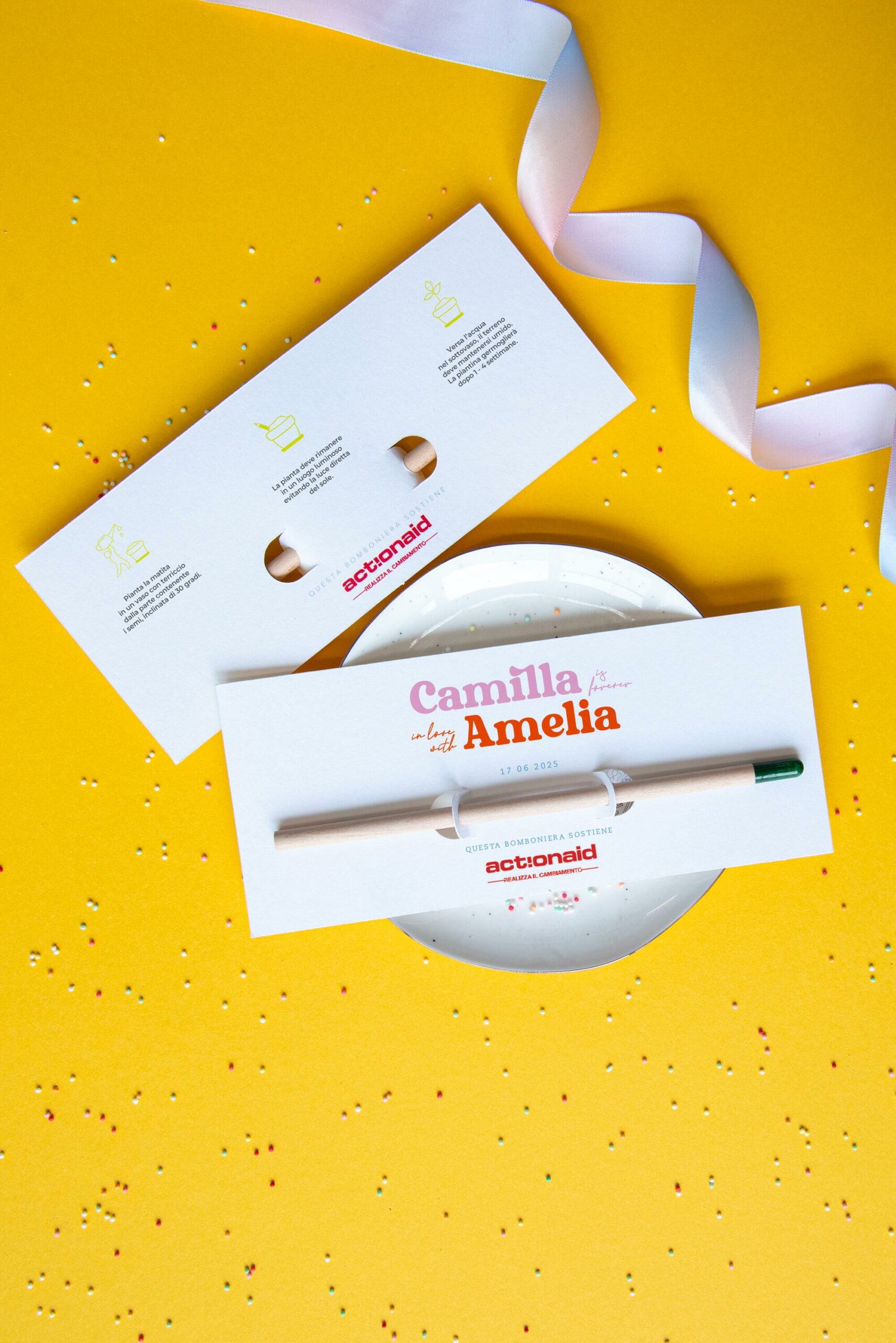 Matita Semi Arcobaleno Matrimonio